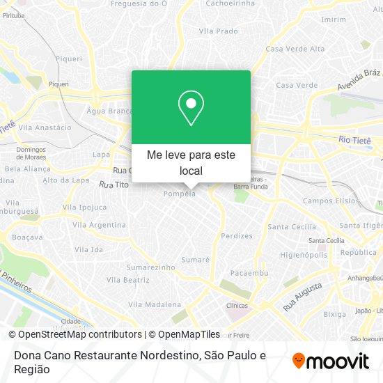 Dona Cano Restaurante Nordestino mapa