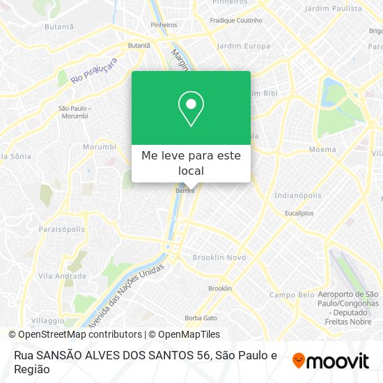 Rua SANSÃO ALVES DOS SANTOS 56 mapa