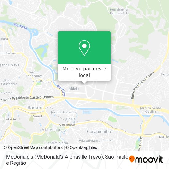 McDonald's (McDonald's-Alphaville Trevo) mapa