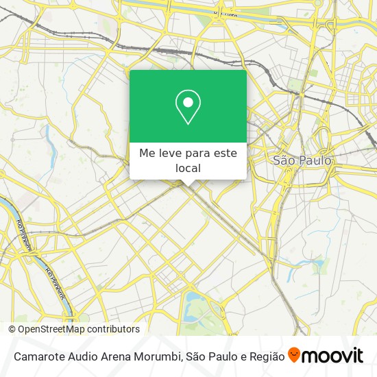 Camarote Audio Arena Morumbi mapa