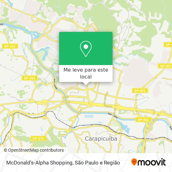 McDonald's-Alpha Shopping mapa