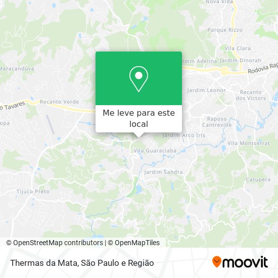 Thermas da Mata mapa