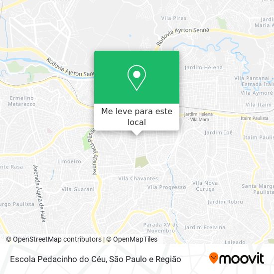 Escola Pedacinho do Céu mapa