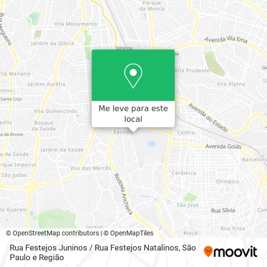 Rua Festejos Juninos / Rua Festejos Natalinos mapa