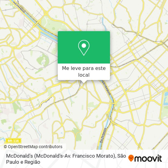 McDonald's (McDonald's-Av. Francisco Morato) mapa