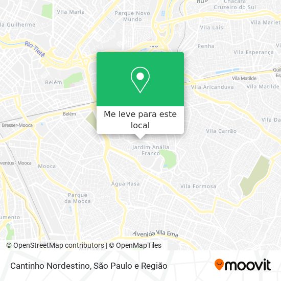 Cantinho Nordestino mapa