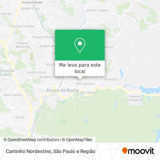 Cantinho Nordestino mapa