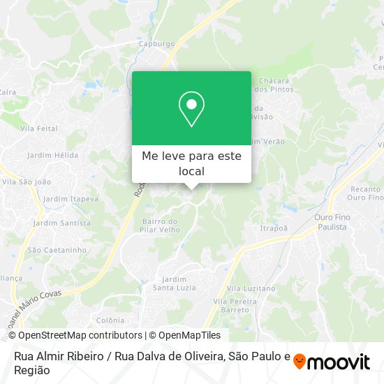 Rua Almir Ribeiro / Rua Dalva de Oliveira mapa