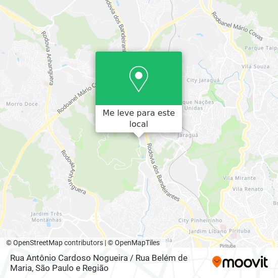 Rua Antônio Cardoso Nogueira / Rua Belém de Maria mapa