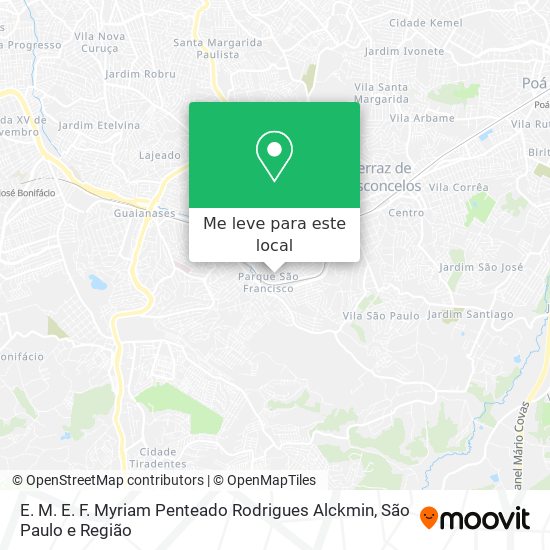 E. M. E. F. Myriam Penteado Rodrigues Alckmin mapa