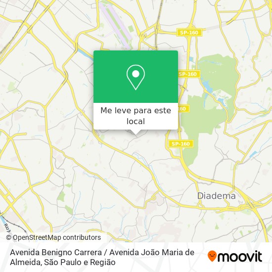 Avenida Benigno Carrera / Avenida João Maria de Almeida mapa