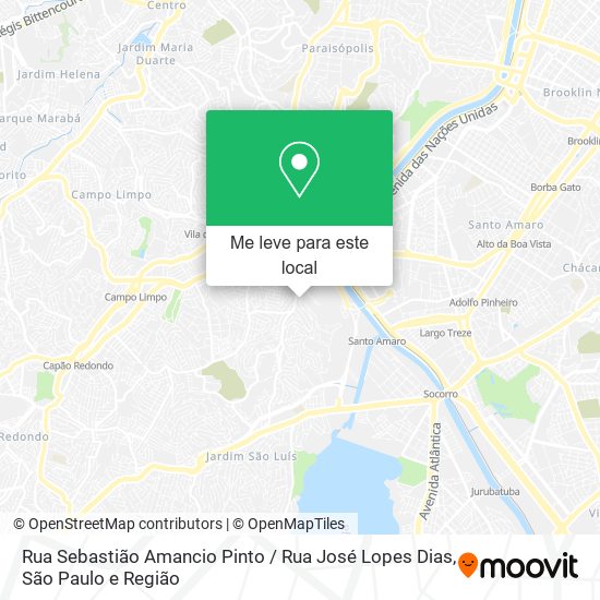 Rua Sebastião Amancio Pinto / Rua José Lopes Dias mapa