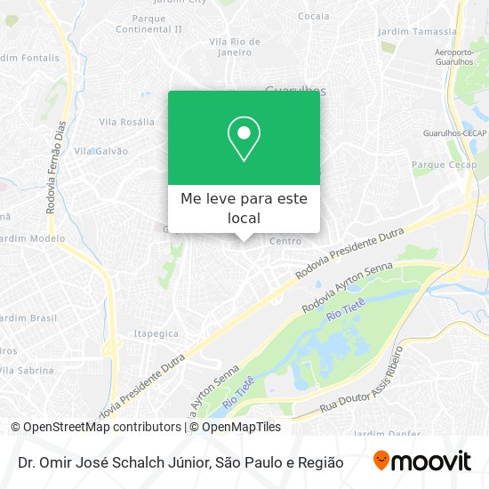 Dr. Omir José Schalch Júnior mapa