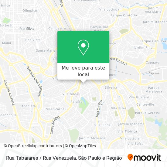 Rua Tabaiares / Rua Venezuela mapa