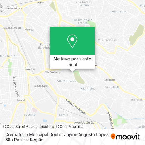 Crematório Municipal Doutor Jayme Augusto Lopes mapa