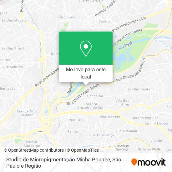 Studio de Micropigmentação Micha Poupeé mapa