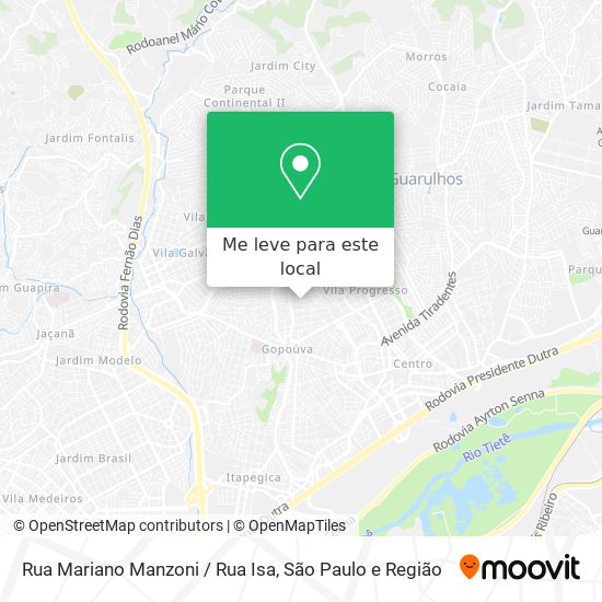 Rua Mariano Manzoni / Rua Isa mapa