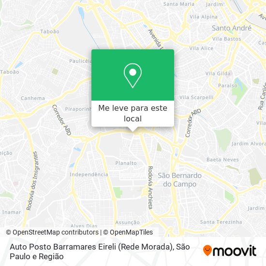 Auto Posto Barramares Eireli (Rede Morada) mapa