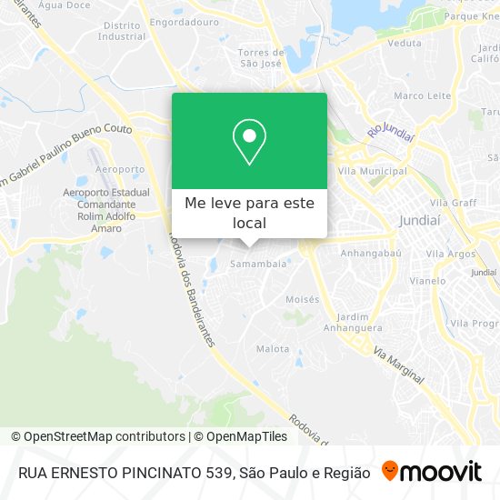 RUA ERNESTO PINCINATO 539 mapa