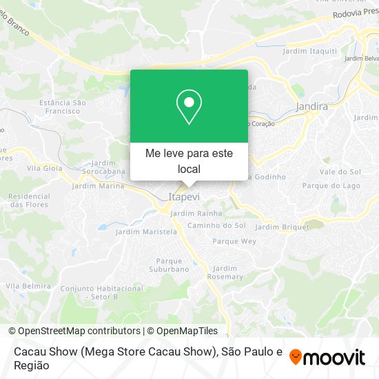 Cacau Show (Mega Store Cacau Show) mapa