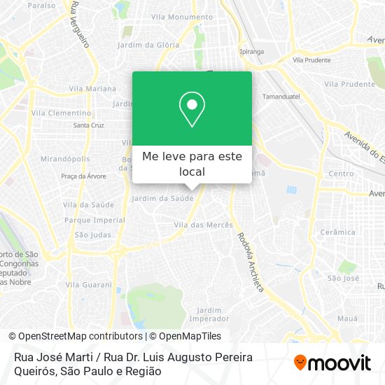Rua José Marti / Rua Dr. Luis Augusto Pereira Queirós mapa
