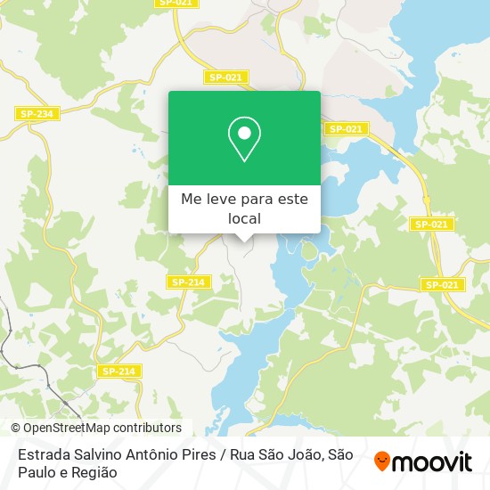 Estrada Salvino Antônio Pires / Rua São João mapa