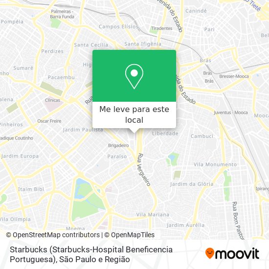 Starbucks (Starbucks-Hospital Beneficencia Portuguesa) mapa