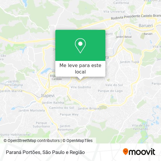 Paraná Portões mapa