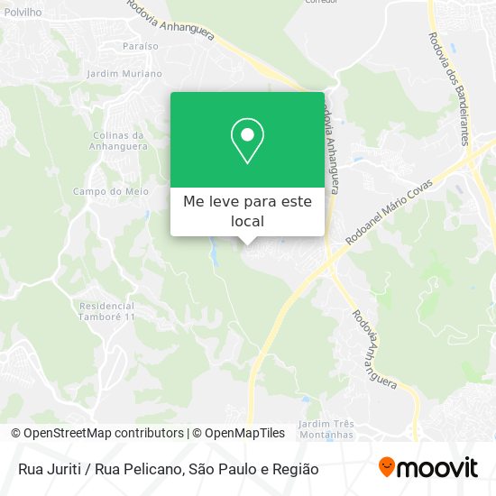 Rua Juriti / Rua Pelicano mapa