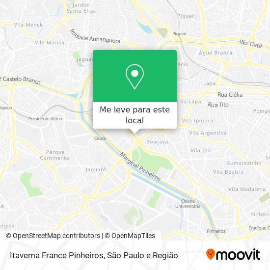 Itavema France Pinheiros mapa