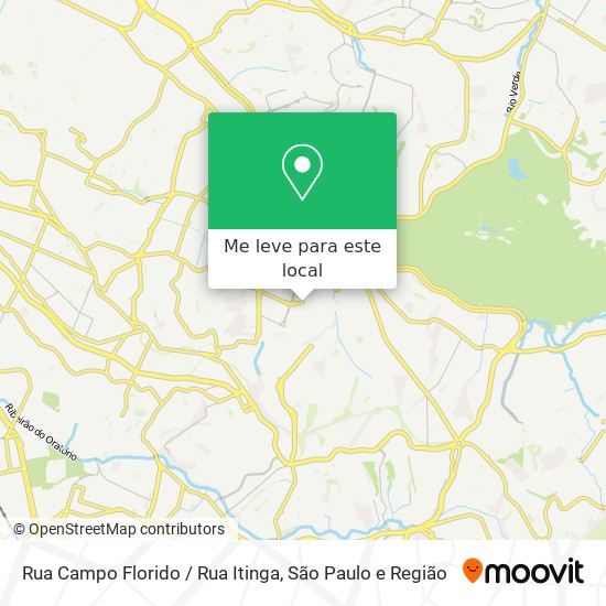 Rua Campo Florido / Rua Itinga mapa