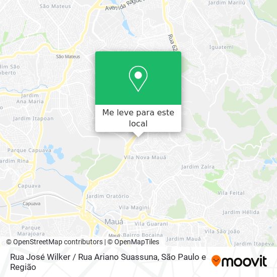 Rua José Wilker / Rua Ariano Suassuna mapa