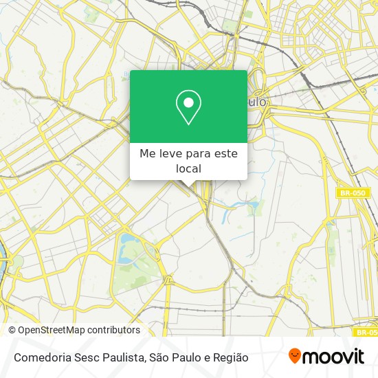 Comedoria Sesc Paulista mapa