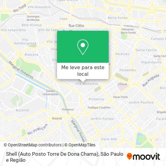 Shell (Auto Posto Torre De Dona Chama) mapa