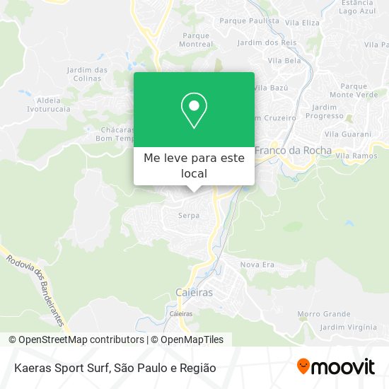 Kaeras Sport Surf mapa
