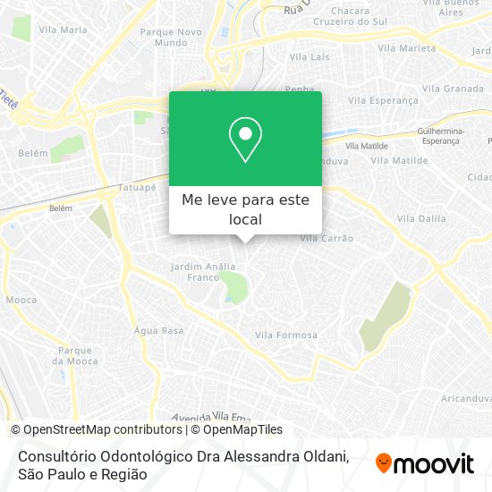 Consultório Odontológico Dra Alessandra Oldani mapa