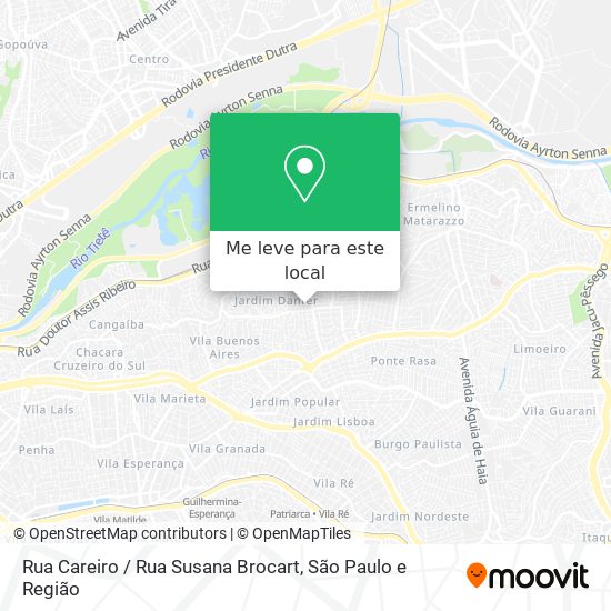 Rua Careiro / Rua Susana Brocart mapa