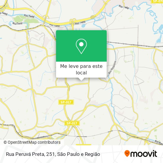 Rua Peruvá Preta, 251 mapa