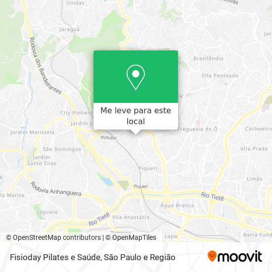 Fisioday Pilates e Saúde mapa