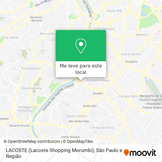 LACOSTE (Lacoste Shopping Morumbi) mapa