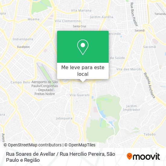 Rua Soares de Avellar / Rua Hercílio Pereira mapa