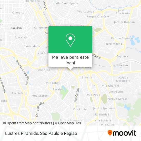 Lustres Pirâmide mapa