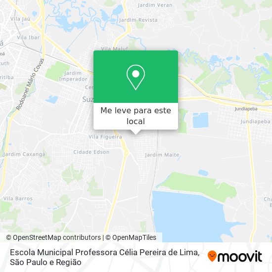 Escola Municipal Professora Célia Pereira de Lima mapa