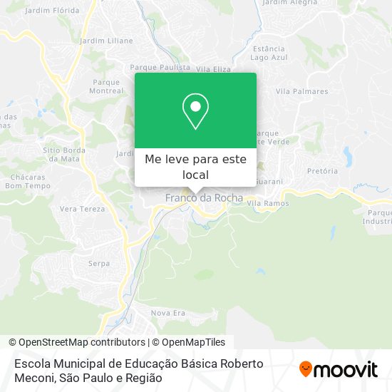 Escola Municipal de Educação Básica Roberto Meconi mapa