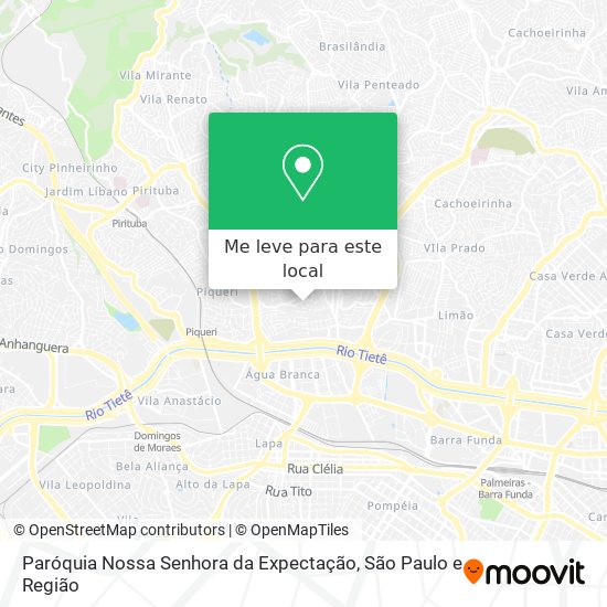 Paróquia Nossa Senhora da Expectação mapa