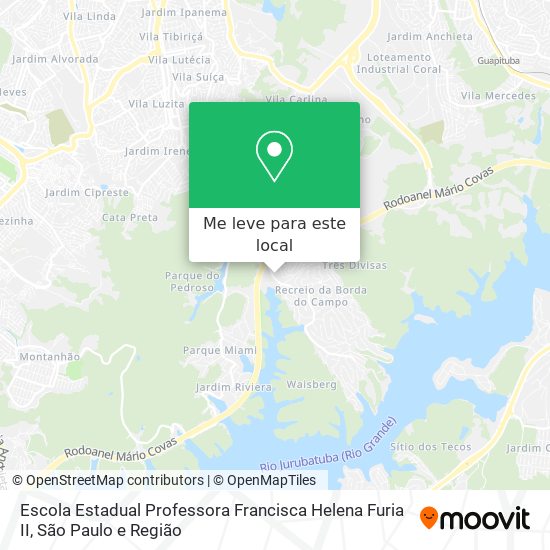 Escola Estadual Professora Francisca Helena Furia II mapa
