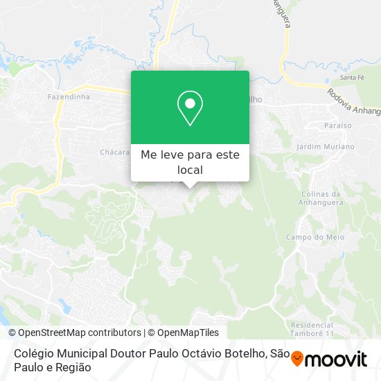Colégio Municipal Doutor Paulo Octávio Botelho mapa