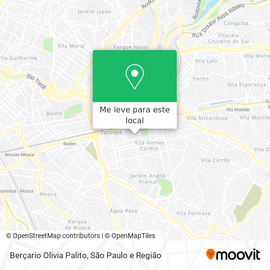 Berçario Olivia Palito mapa