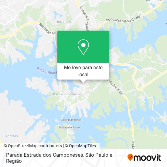 Parada Estrada dos Camponeses mapa
