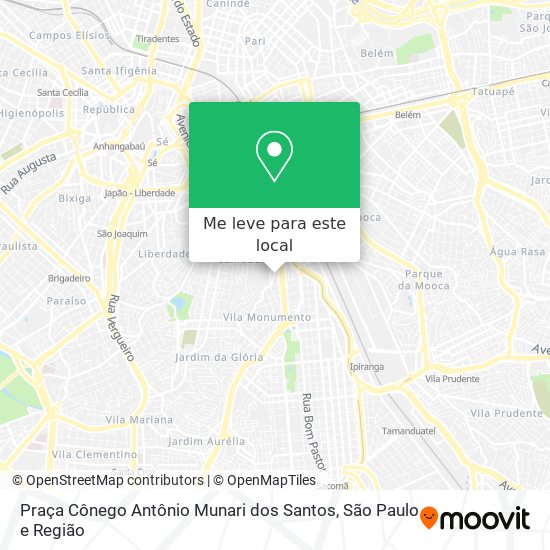 Praça Cônego Antônio Munari dos Santos mapa